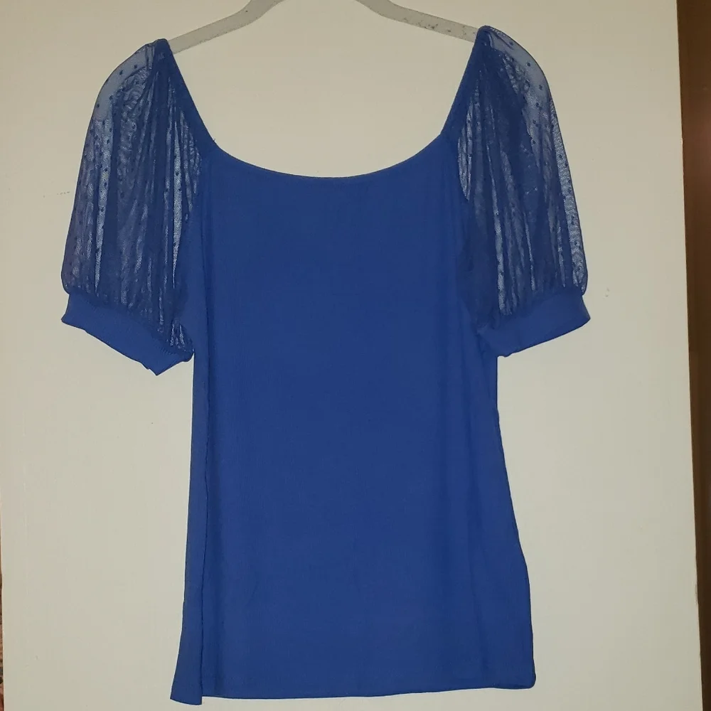 Mesh Short Sleeve Top - Picture 3 of 8